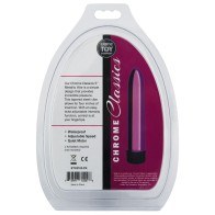 Chrome Classics 5" Vibrator - Pink for Pleasure