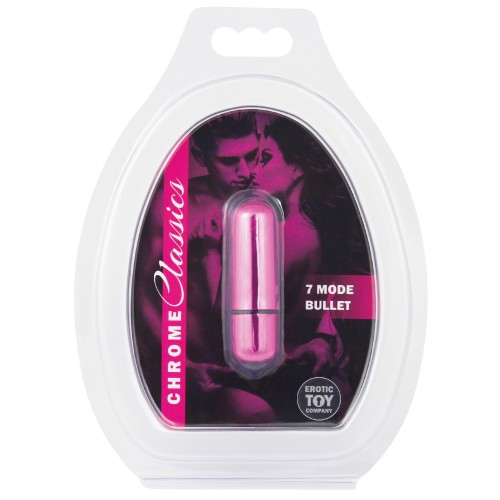 Compacto Vibrador Bullet 7 Velocidades Chrome Classics