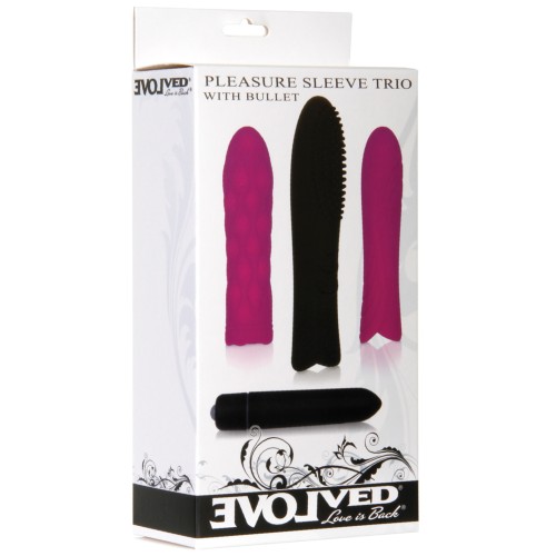 Evolved Pleasure Sleeve Trio with Vibrating Bullet