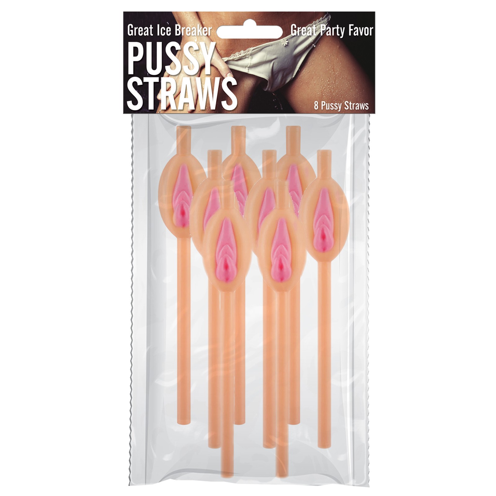 Pussy Party Straws Set of 8 for Fun Gatherings