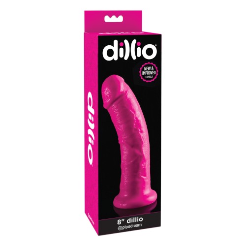 Dildo Rosa de 8 Pulgadas Dillio