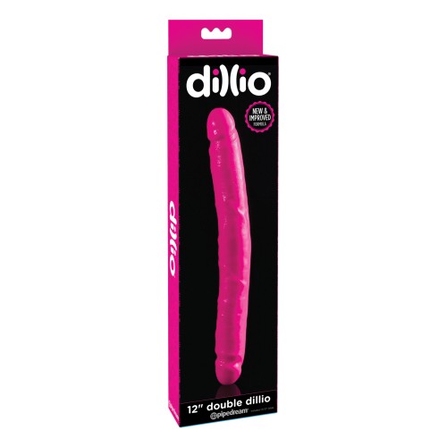 Dillio 12 Double Dillio - Pink