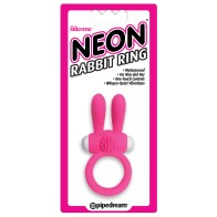 Neon Luv Touch Rabbit Ring Pink