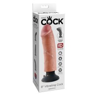 Pene Vibrante King Cock 8" - Carne