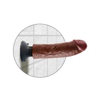 King Cock 8" Vibrating Cock Brown