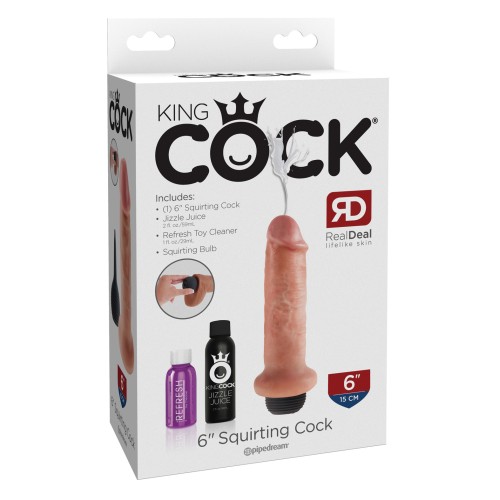 6-Inch King Cock Squirting Flesh Dick