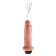 Pene Squirting de Carne King Cock de 6 Pulgadas