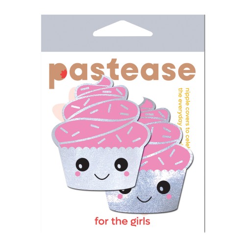 Pastease Premium Cupcake Glittery Frosting Nipple Pastie White O S