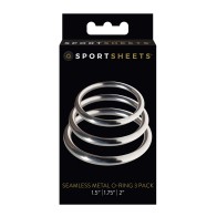 Sportsheets Metal O Ring Pack of 3