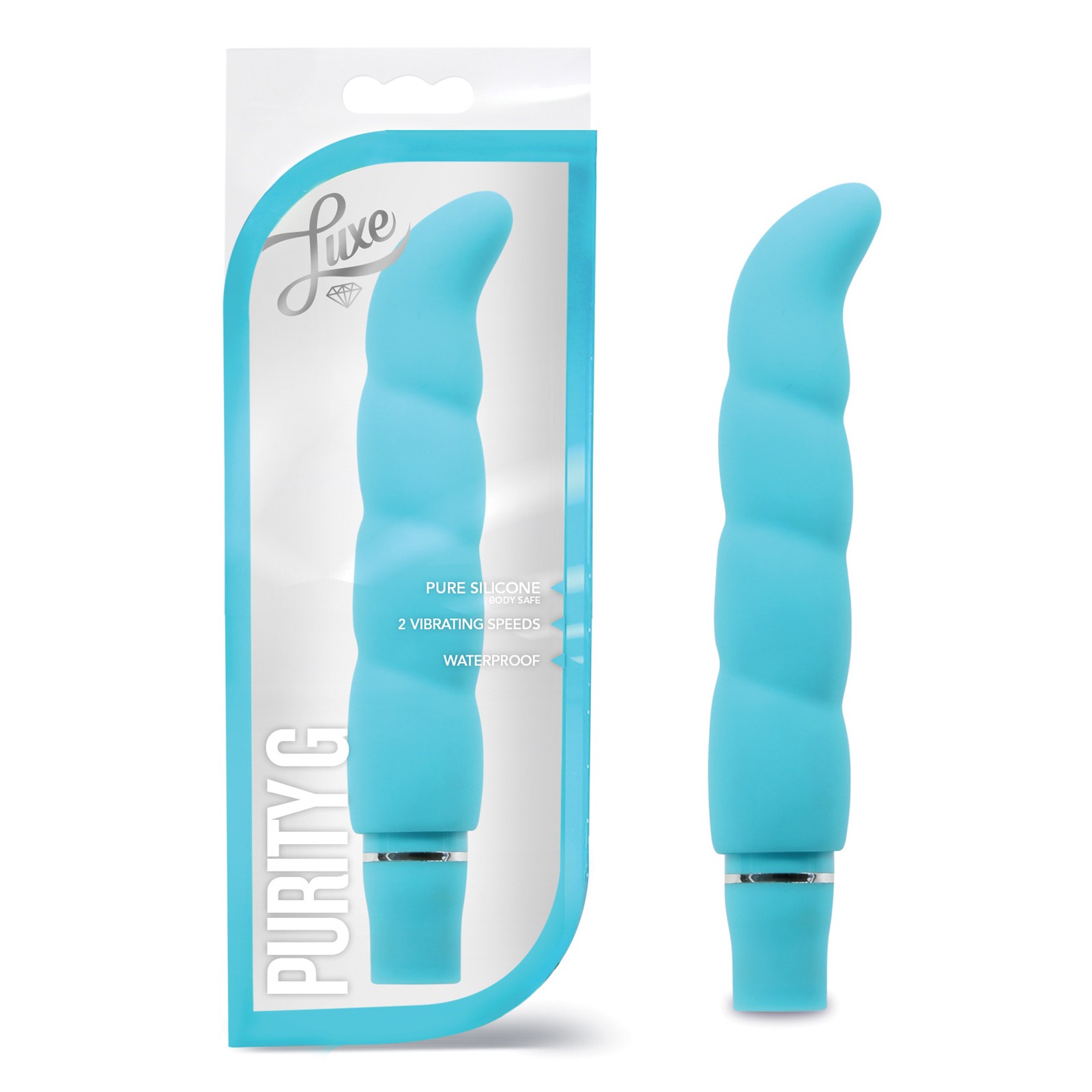 Blush Luxe Purity G Silicone Vibrator Aqua