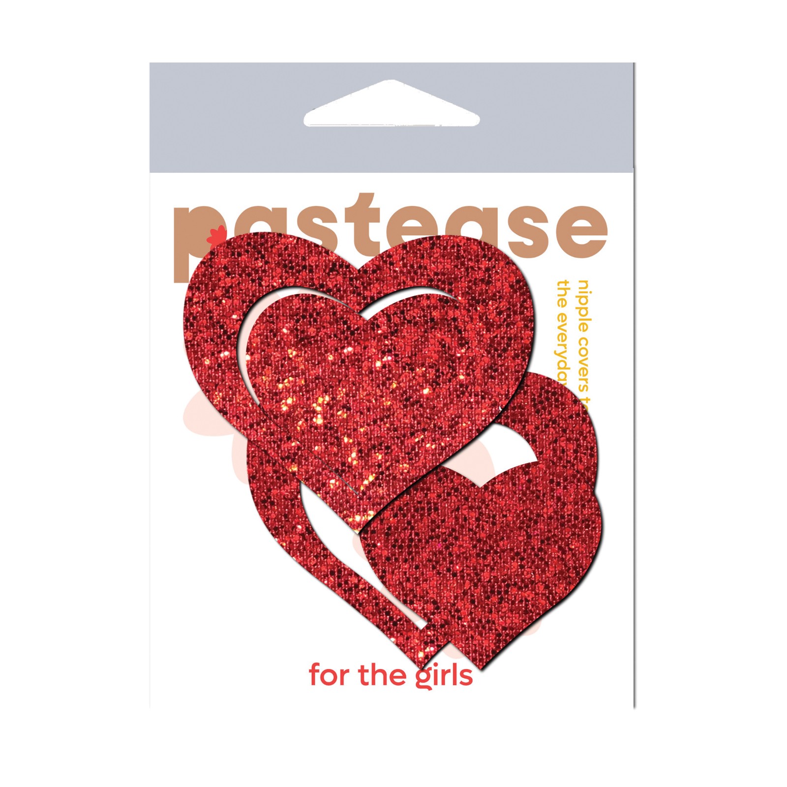 Pastease Glitter Peek a Boob Hearts - Playful Accessory