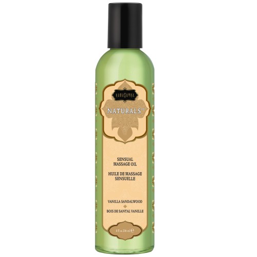 Aceite de Masaje Kama Sutra Naturals - 8 oz Sándalo de Vainilla