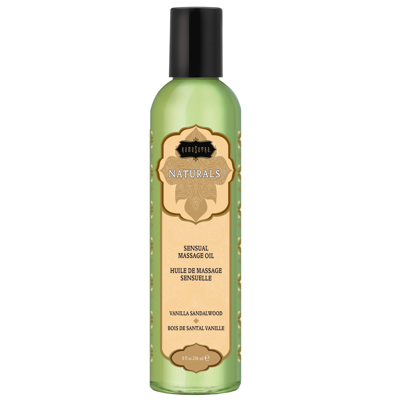 Aceite de Masaje Kama Sutra Naturals - 8 oz Sándalo de Vainilla