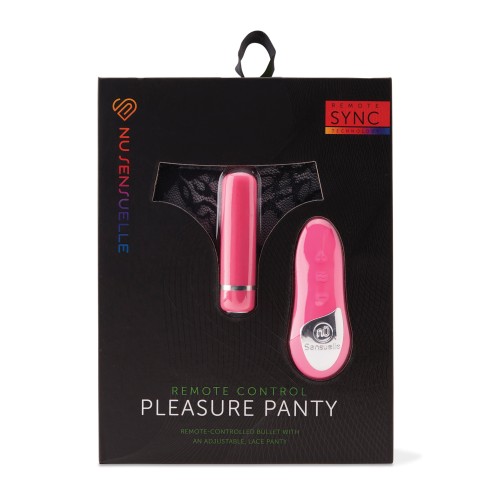 Nu Sensuelle Pleasure Panty with Remote Control - 15 Function Pink