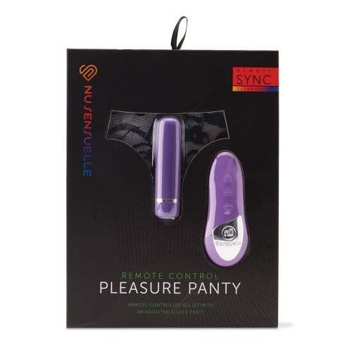 Nu Sensuelle Pleasure Panty Bullet Remote Control Purple