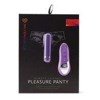 Nu Sensuelle Pleasure Panty Bullet Remote Control Purple