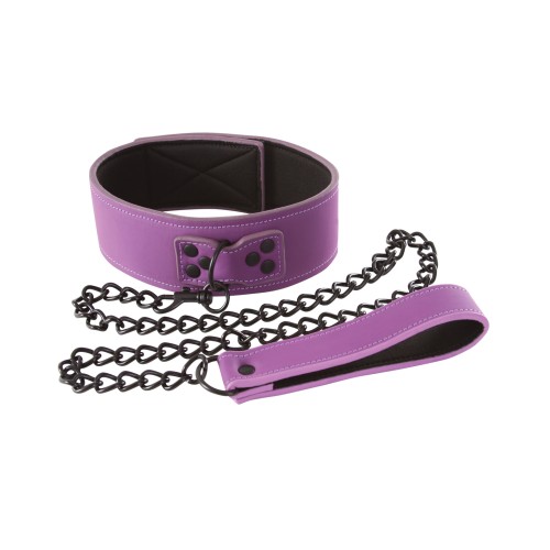 Collar de Bondage Lust Púrpura