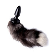 Tailz Grey Fox Tail Anal Plug - Wild Fantasy