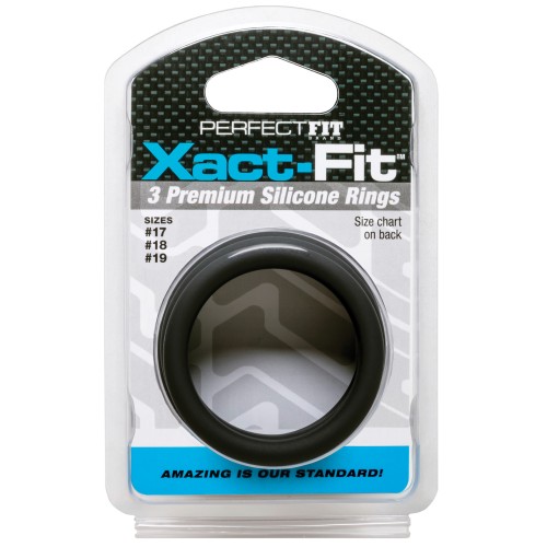 Kit de 3 Anillos Perfect Fit Xact Fit M/L Negro