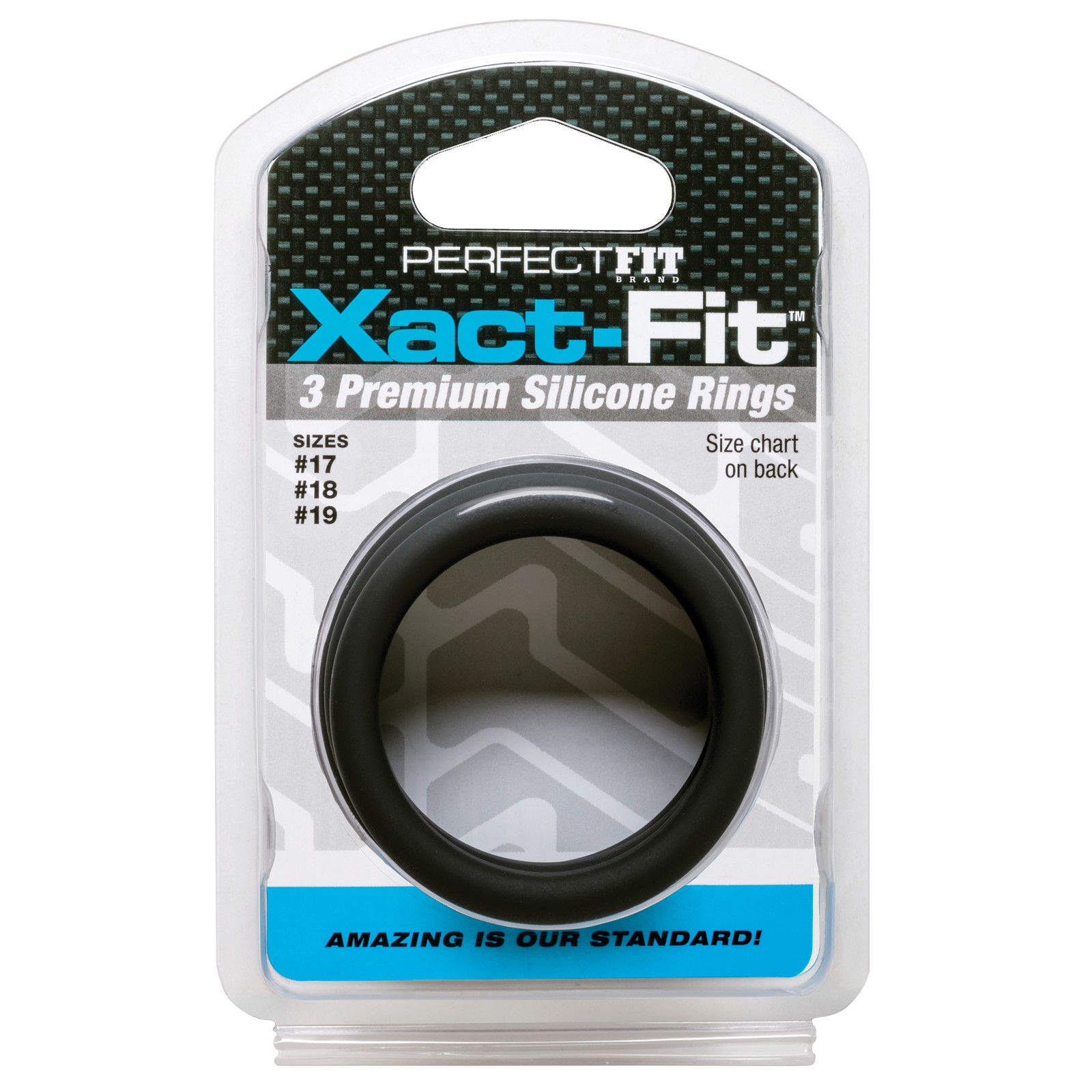 Kit de 3 Anillos Perfect Fit Xact Fit M/L Negro