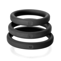 Kit de 3 Anillos Perfect Fit Xact Fit M/L Negro