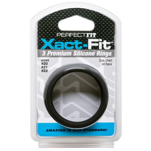 Kit de 3 Anillos Perfect Fit Xact Fit Negro