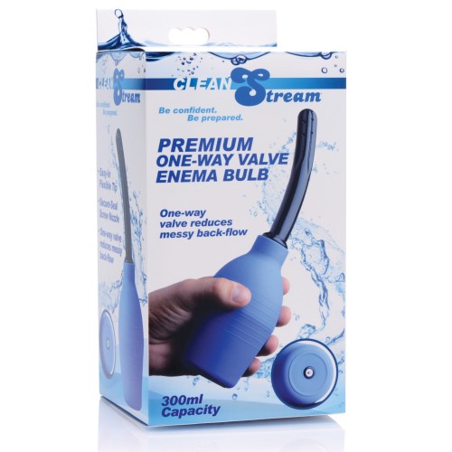 Bulbo Enema CleanStream Premium de Válvula Unidireccional