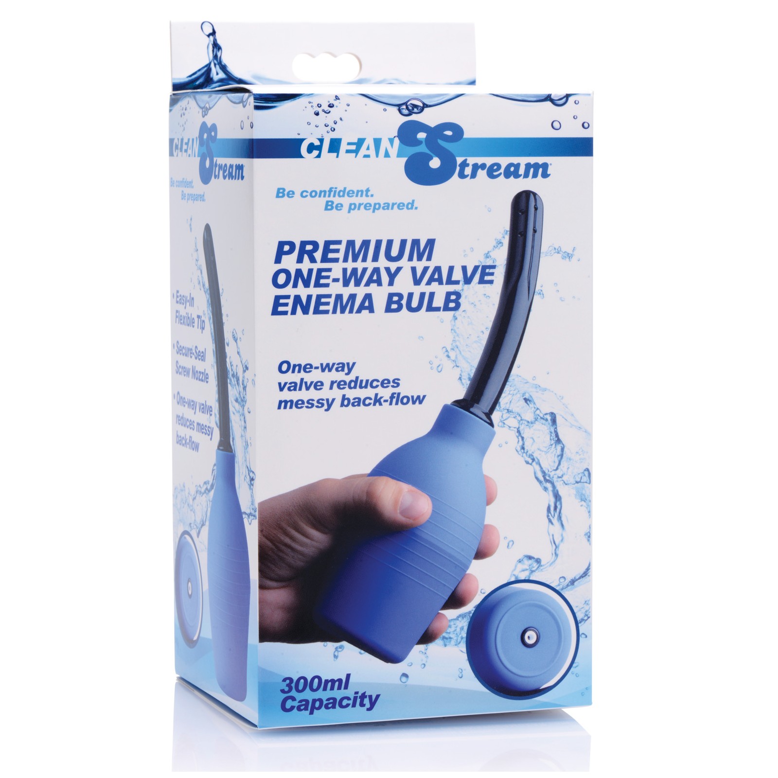 Bulbo Enema CleanStream Premium de Válvula Unidireccional