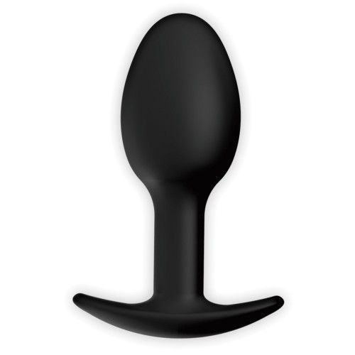 Pretty Love 3.34" Silicone Anal Plug with Balls - Black