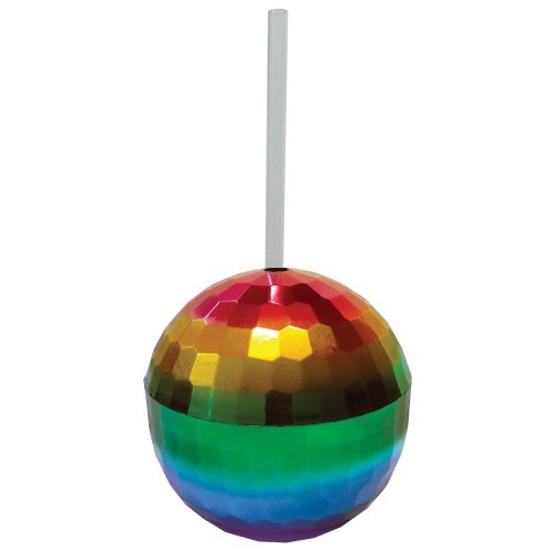 Rainbow Disco Ball Cup 12 oz