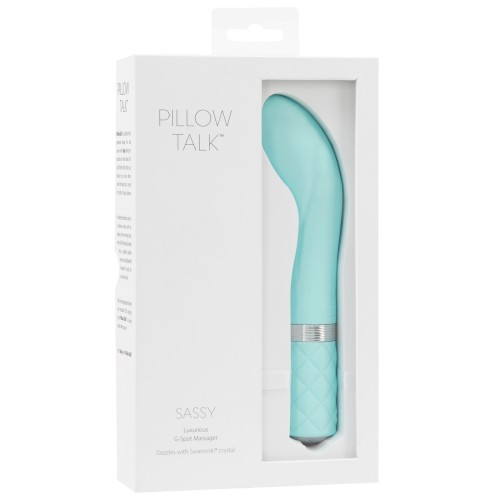 Pillow Talk Sassy G Spot Vibrator Teal