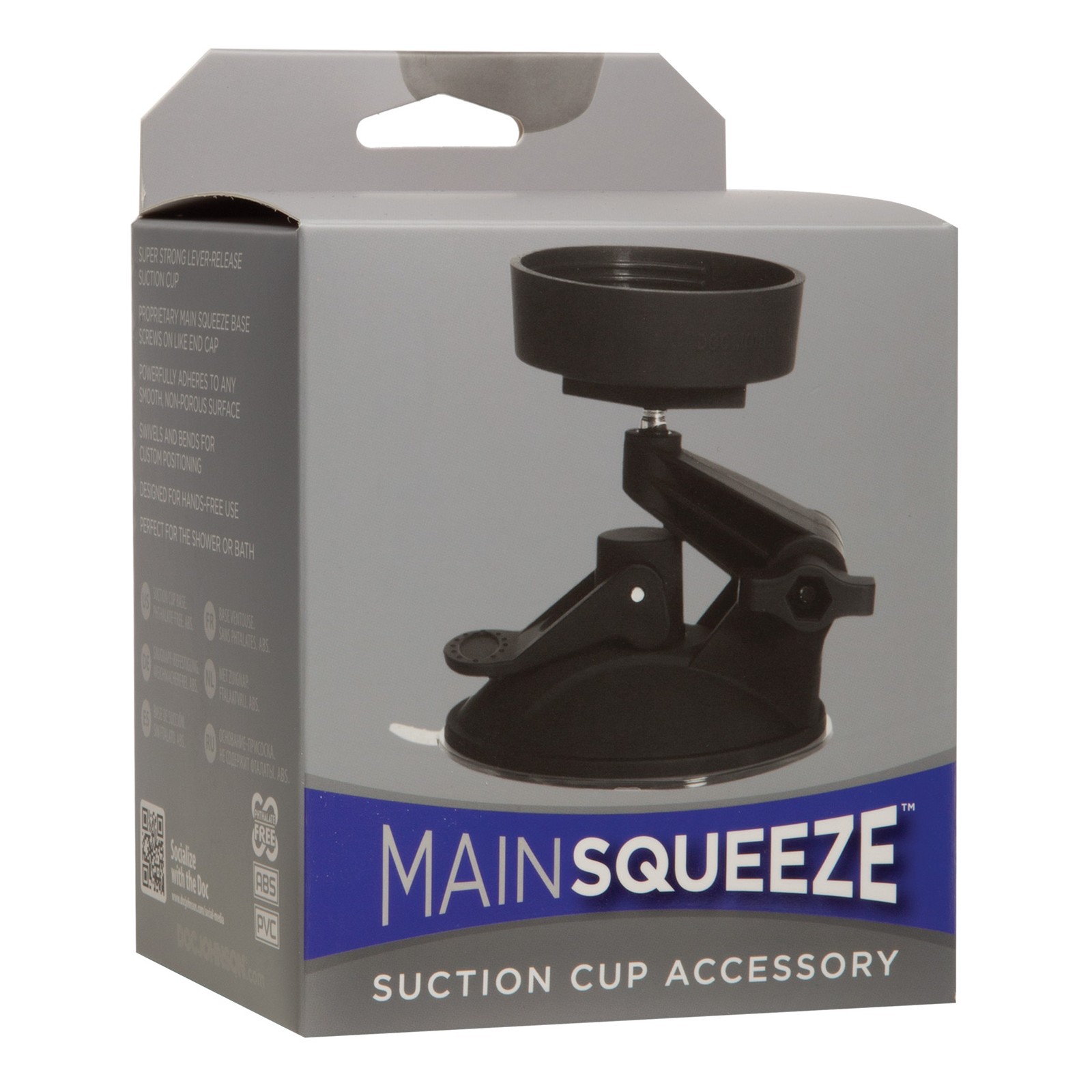 Main Squeeze Suction Cup Accessory Black