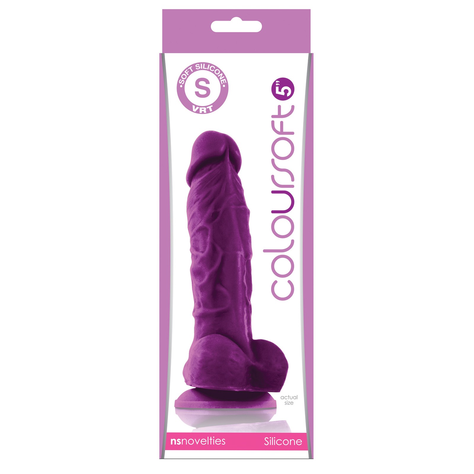 ColourSoft Dildo de Silicona Suave de 5 Pulgadas - Púrpura