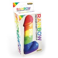 Rainbow Pecker Party Candle for Fun Events