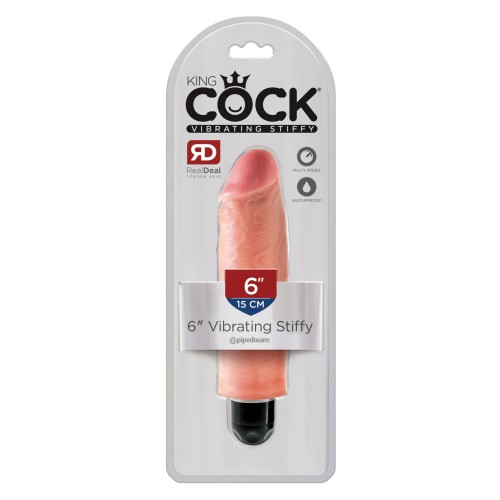 King Cock 6" Vibrating Stiffy for Ultimate Satisfaction