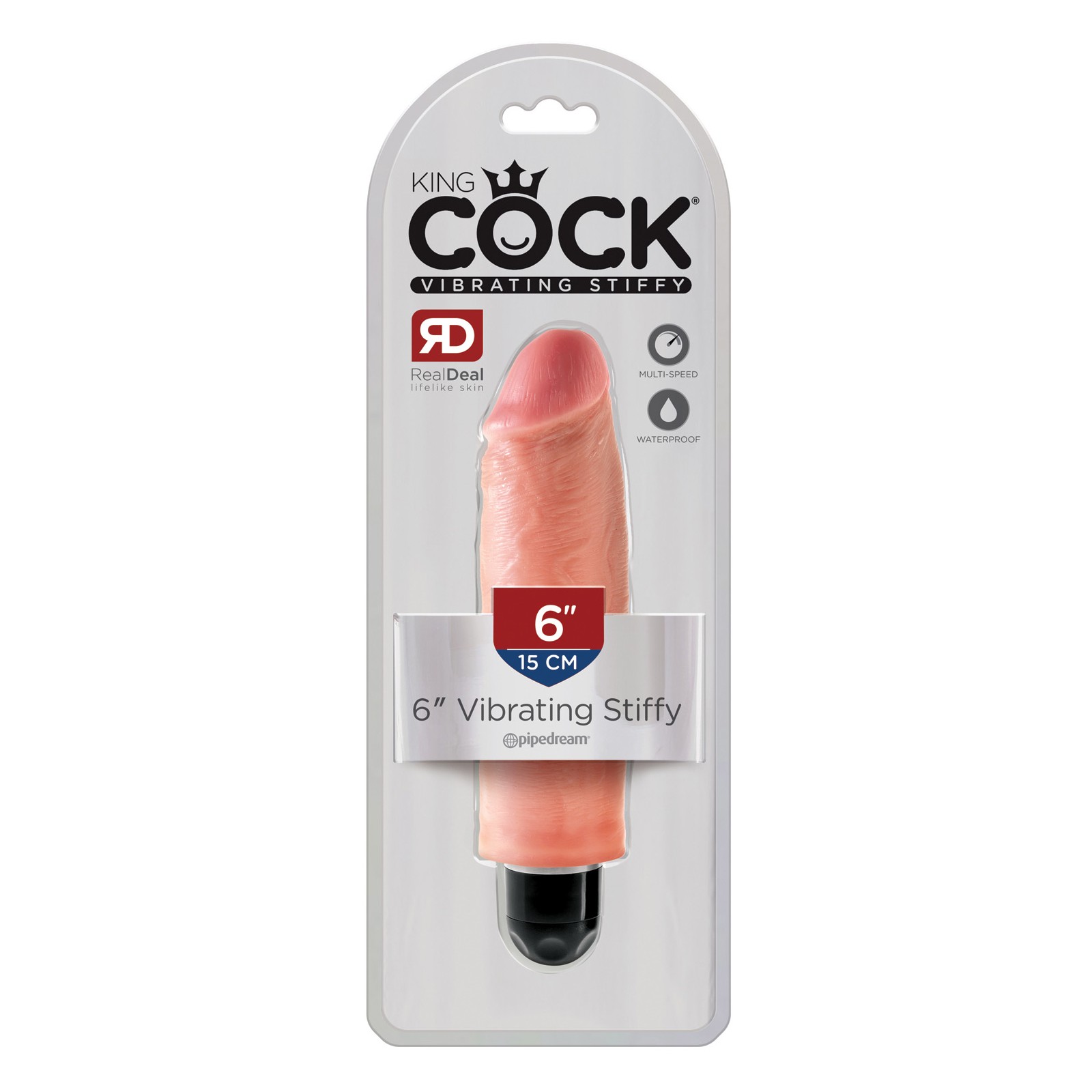 King Cock 6" Vibrador Stiffy para Satisfacción Máxima