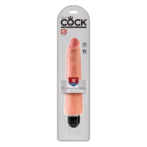 King Cock 9 Inch Vibrating Stiffy Flesh