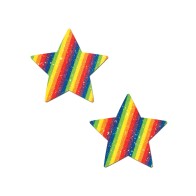 Pastease Premium Glitter Star - Rainbow O/S