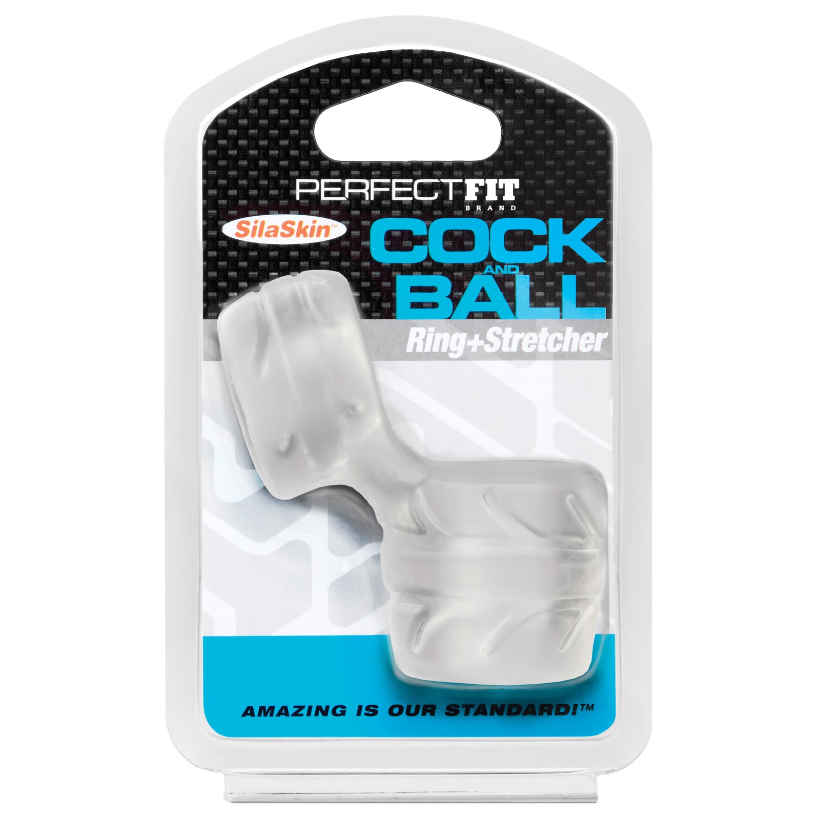 Perfect Fit SilaSkin Cock and Ball Ring Clear - Unmatched Comfort