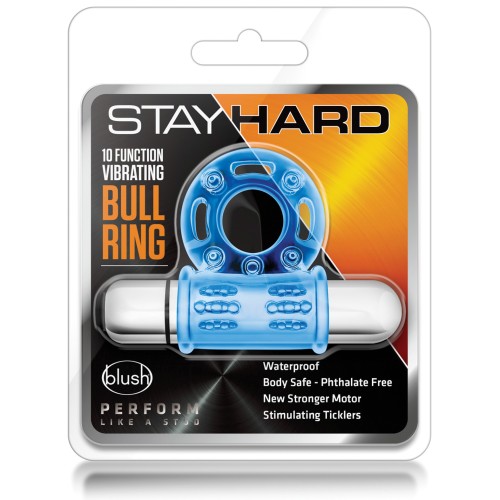 Anillo Bull Vibrador Blush Stay Hard Mega Azul