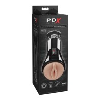 PDX Elite Cock Compressor Vibrating Stroker for Ultimate Pleasure