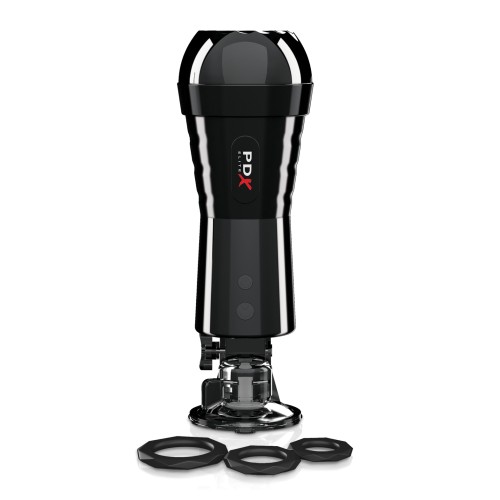 PDX Elite Cock Compressor Vibrating Stroker for Ultimate Pleasure