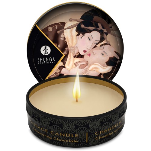 Shunga Excitation Mini Massage Candle - Chocolate