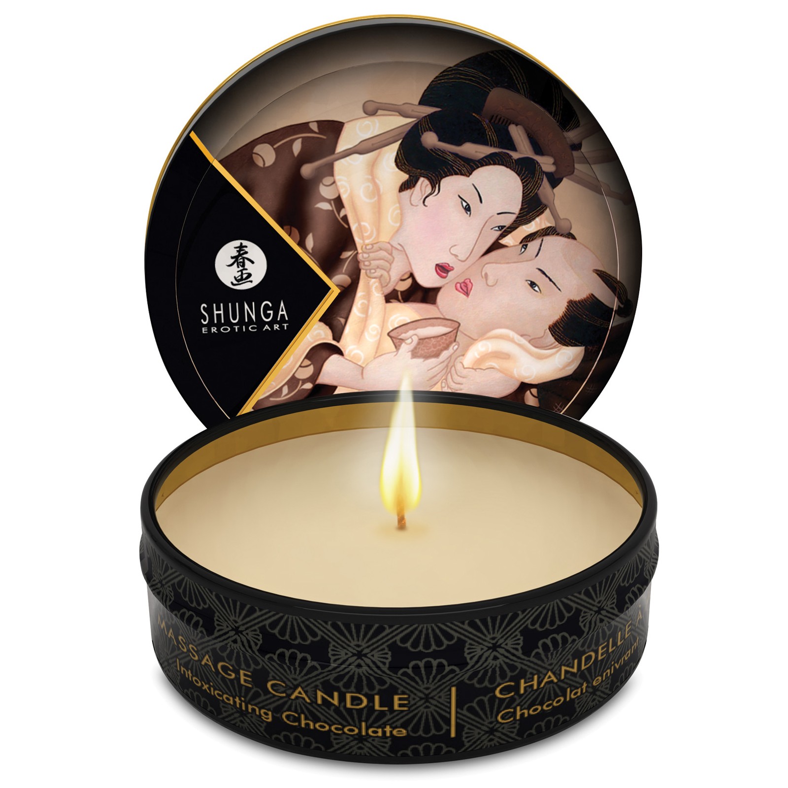 Shunga Excitation Mini Massage Candle - Chocolate