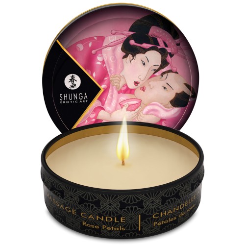 Shunga Aphrodisia Mini Massage Candle - 1 oz Roses