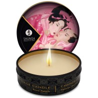 Shunga Mini Vela de Masaje Aromática - 1 oz Rosas