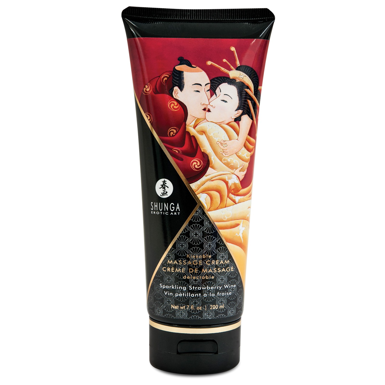 Shunga Kissable Massage Cream Strawberry Wine Online