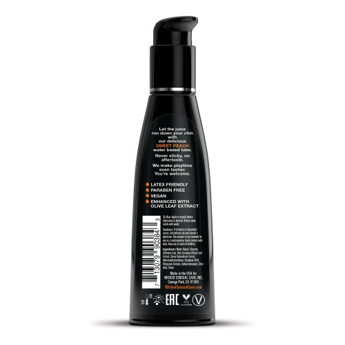 Lubricante Personal a Base de Agua Wicked Sensual Care Melocotón Dulce