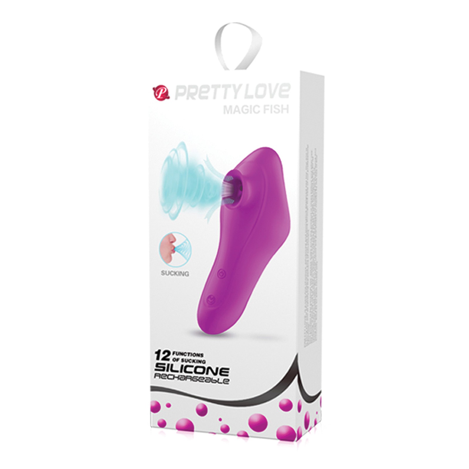 Pretty Love Magic Fish Clitoral Suction Stimulator Fuchsia