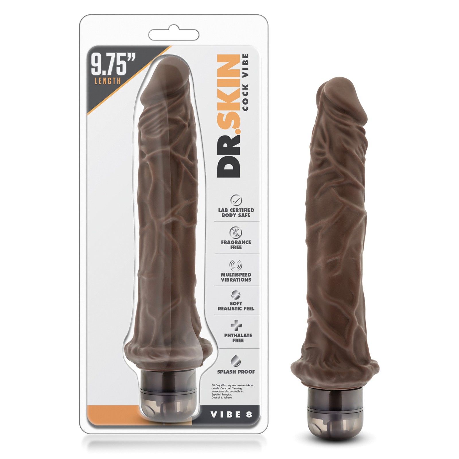 Blush Dr Skin Mr Skin Vibe 8 Chocolate Vibrator